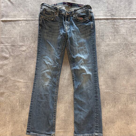 Vigoss Y2k Embroidered Bootcut Jeans - Picture 2 of 9